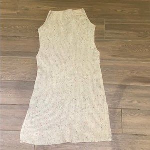 89th & Madison Women Beige Multicolor Knit Sleeveless Sweater Dress Size Small